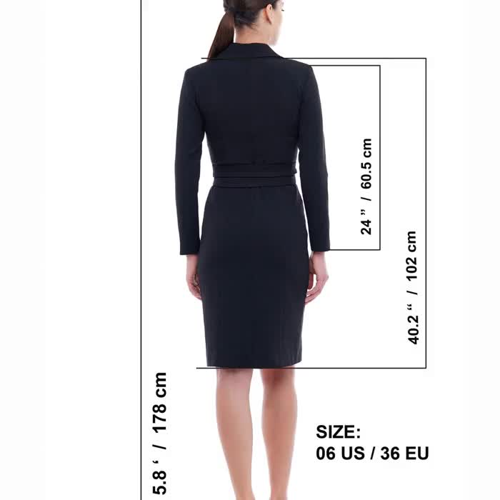 スーツ・フォーマル・ドレス TULLE SLEEVE TIGHT DRESS  BLACK Estelle Tulle Dress Set – EDGE